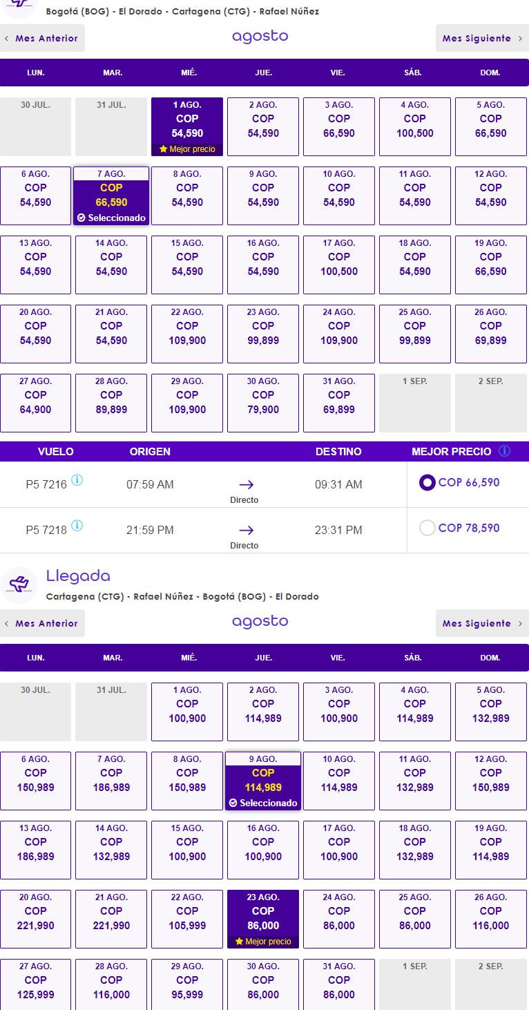 TIQUETES DESDE 54.590 EN WINGO