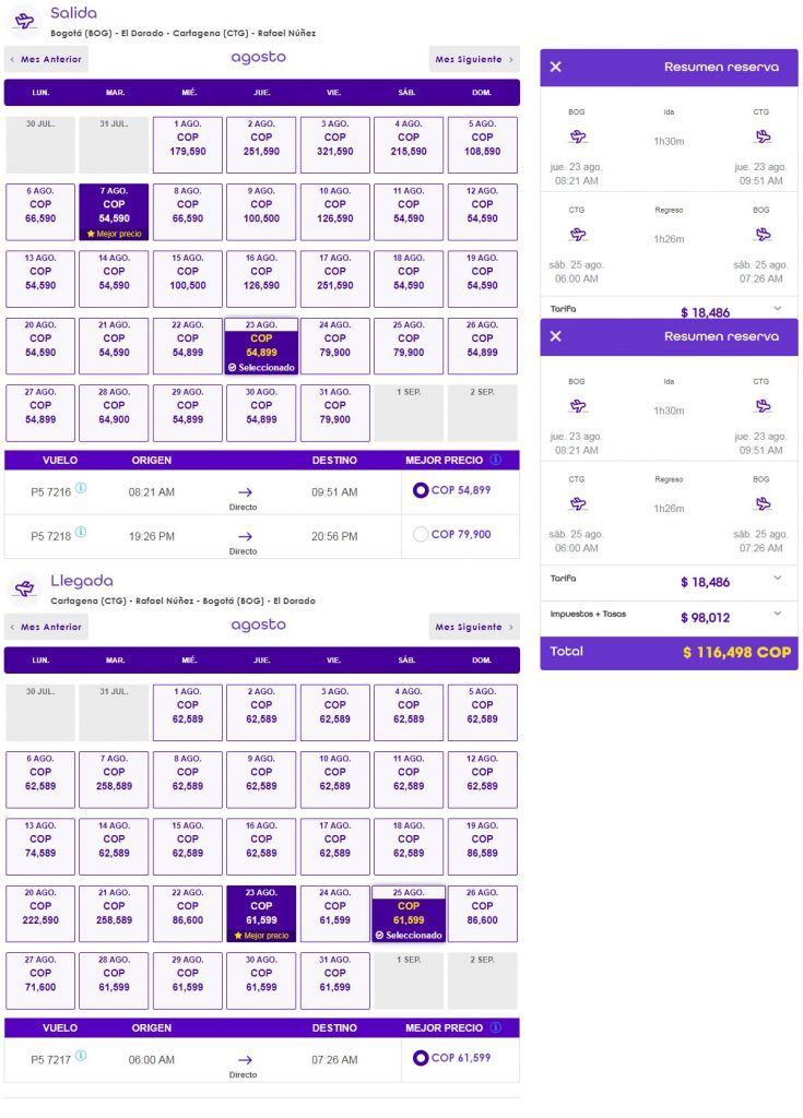 TIQUETES DESDE 54.900 EN WINGO