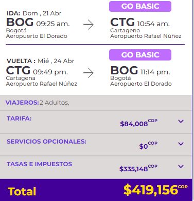 2x1 A CARTAGENA DESDE $ 881.000 3 wingo 2x1 a cartagena vuelos baratos