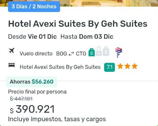 hotel avexi suites cartagena viajes falabella