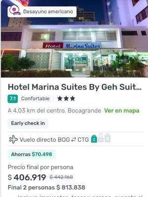viajes falabella hotel marina suites